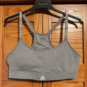 NWOT Reebok Gray Low Impact Sports Bra size XL